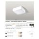 Plafoniere - Plafoniera LED design slim MONZA S 22 4000K alba