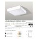 Plafoniere - Plafoniera LED design slim MONZA S 40 4000K neagra