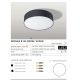 Plafoniere - Plafoniera LED design slim MONZA R 40 3000K neagra