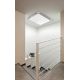 Lustre aplicate - Lustra LED dimabila cu telecomanda de tavan/plafon Quadro 50 neagra