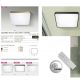 Lustre aplicate - Lustra LED dimabila cu telecomanda de tavan/plafon Quadro 50 neagra