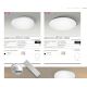 Lustre aplicate - Lustra LED dimabila cu telecomanda de tavan/plafon SONA 55 alba
