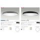 Plafoniere - Plafoniera LED slim CORTONA 55 3000K alba