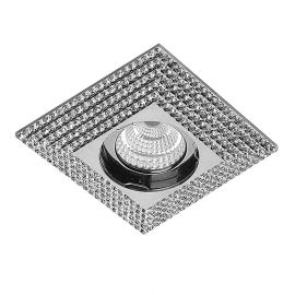 Spoturi tavan fals - Spot incastrat tavan/plafon cu cristale PIRAMIDE XL crom