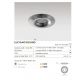 Spoturi tavan fals - Spot incastrat tavan/plafon LUCIANO ROUND alb