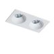 Spoturi tavan fals - Spot incastrat tavan/plafon stil modern Hugo 2 alb