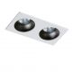 Spoturi tavan fals - Spot incastrat tavan/plafon stil modern Hugo 2 alb