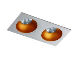 Spoturi tavan fals - Spot incastrat tavan/plafon stil modern Hugo 2 aluminiu