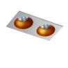 Spot incastrat tavan/plafon stil modern Hugo 2 aluminiu