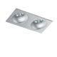 Spoturi tavan fals - Spot incastrat tavan/plafon stil modern Hugo 2 aluminiu