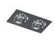 Spoturi tavan fals - Spot incastrat tavan/plafon stil modern Hugo 2 negru