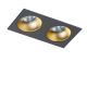 Spoturi tavan fals - Spot incastrat tavan/plafon stil modern Hugo 2 negru