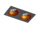 Spoturi tavan fals - Spot incastrat tavan/plafon stil modern Hugo 2 negru