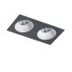 Spoturi tavan fals - Spot incastrat tavan/plafon stil modern Hugo 2 negru