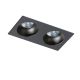 Spoturi tavan fals - Spot incastrat tavan/plafon stil modern Hugo 2 negru