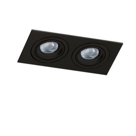 Spoturi tavan fals - Spot incastrat tavan/plafon CARO 2 S negru