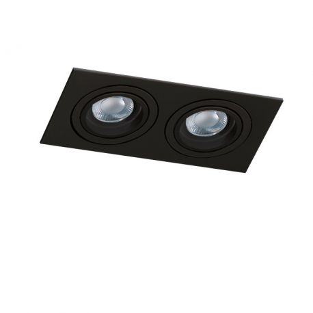 Spoturi tavan fals - Spot incastrat tavan/plafon CARO 2 S negru
