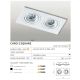 Spoturi tavan fals - Spot incastrat tavan/plafon CARO 2 S negru