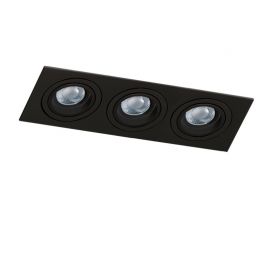 Spoturi tavan fals - Spot incastrat tavan/plafon CARO 3 S negru
