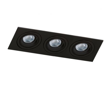 Spoturi tavan fals - Spot incastrat tavan/plafon CARO 3 S negru
