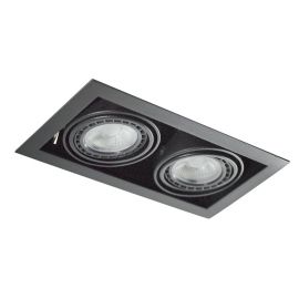 Spoturi tavan fals - Spot incastrat tavan/plafon NOVA 2 negru