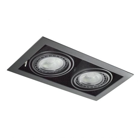 Spoturi tavan fals - Spot incastrat tavan/plafon NOVA 2 negru