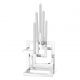 Parfumuri de camera, Idei cadouri, Obiecte decorative - Suport pentru 5 lumanari, design LUX Skyline, nickel