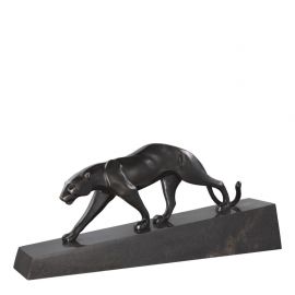 Statuete - Statueta/ Obiect decorativ din marmura si bronz Pantherae