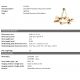 Candelabre, Lustre - Candelabru deosebit design LUX Piazetta, 90cm