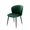 Scaun design LUX Cipria, catifea albastra
