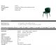 Scaune - Scaun design LUX Volante verde inchis