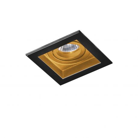 Spoturi tavan fals - Spot incastrat tavan/plafon MINORKA negru/auriu