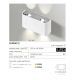 Aplice, corpuri de iluminat pentru pereti - Aplica LED ambientala GINNO 2 aluminiu