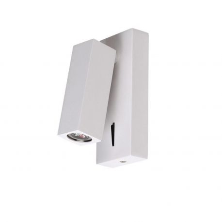 Aplice, corpuri de iluminat pentru pereti - Aplica LED cu spot directionabil ANGUS alba