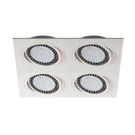 Spoturi tavan fals - Plafoniera incastrabila cu 4 spoturi BOXY DL 4, alb