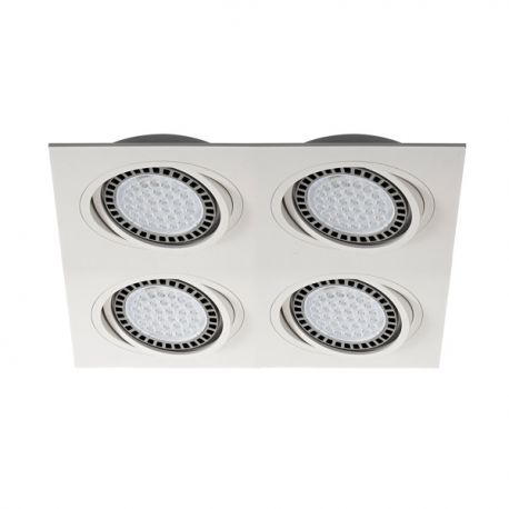 Spoturi tavan fals - Plafoniera incastrabila cu 4 spoturi BOXY DL 4, alb