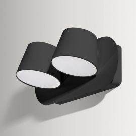 Aplice, corpuri de iluminat pentru pereti - Aplica perete LED design modern RAMONA 2 neagra