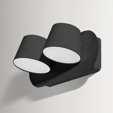 Aplice, corpuri de iluminat pentru pereti - Aplica perete LED design modern RAMONA 2 neagra