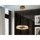Candelabre, Lustre - Lustra LED design modern circular 50cm Helia aurie