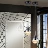 Pendul LED design modern 10cm Elie crom