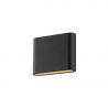 Aplica LED de perete exterior ambientala IP54 CREMONA S gri inchis