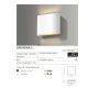 Aplice - Aplica LED de perete exterior ambientala IP54 CREMONA S gri inchis