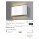 Aplice - Aplica LED de perete exterior ambientala IP54 CREMONA M alba