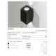 Aplice - Aplica de perete exterior cu iluminat up-and-down IP54 LIVIO 2 neagra