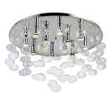 Lustra moderna aplicata design deosebit 80cm Luvia clar