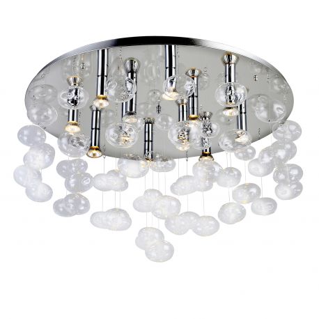Lustre aplicate - Lustra moderna aplicata design deosebit 80cm Luvia clar