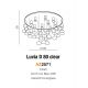 Lustre aplicate - Lustra moderna aplicata design deosebit 80cm Luvia clar