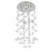 Candelabre, Lustre - Lustra XL moderna design deosebit 60cm Luvia clar