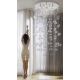 Candelabre, Lustre - Lustra XL moderna design deosebit 60cm Luvia clar