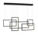 Lustra LED dimabila design modern Quadratus black